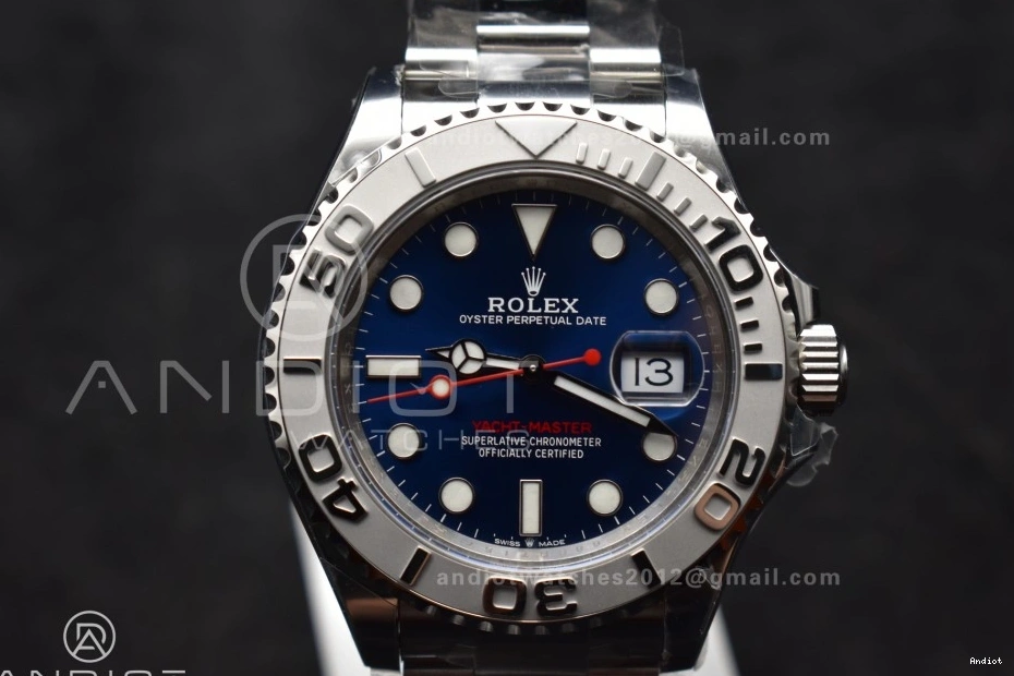 VR3235 on Edition Yacht-Master Bracelet 904L 126622 Clean SS Blue Best 1:1 Dial Steel 0307